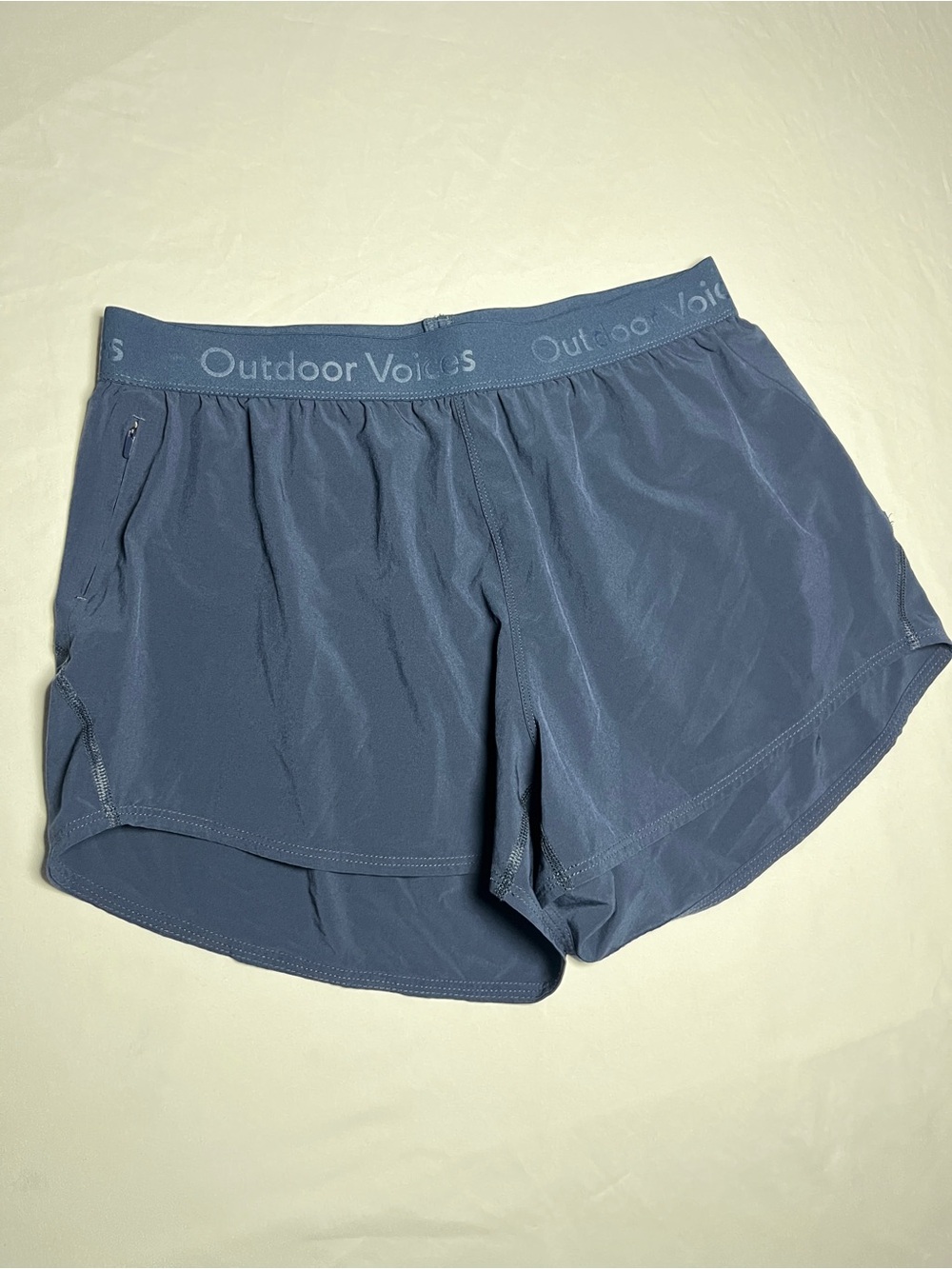 Outdoor Voices Navy Blue Running Shorts Comfortable Enjoy Soft Fabric Size L